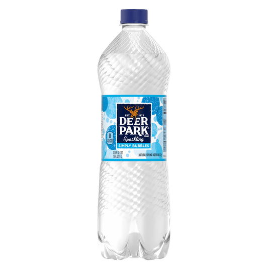 Arrowhead Brand Sparkling Mountain Spring Water, Simply Bubbles, 33.8-Ounce Plastic Bottle (Single Bottle)