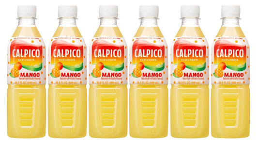 CALPICO Smooth, Creamy & Refreshing Non-Carbonated Beverage, Sweet and Tangy, Japanese Lactic Acid Drink 16.9 Fl oz (Pack of 6)