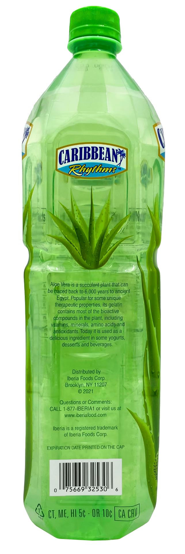 Caribbean Rhythms Aloe Vera Drink with Aloe Pulp, Soursop, 1.5L