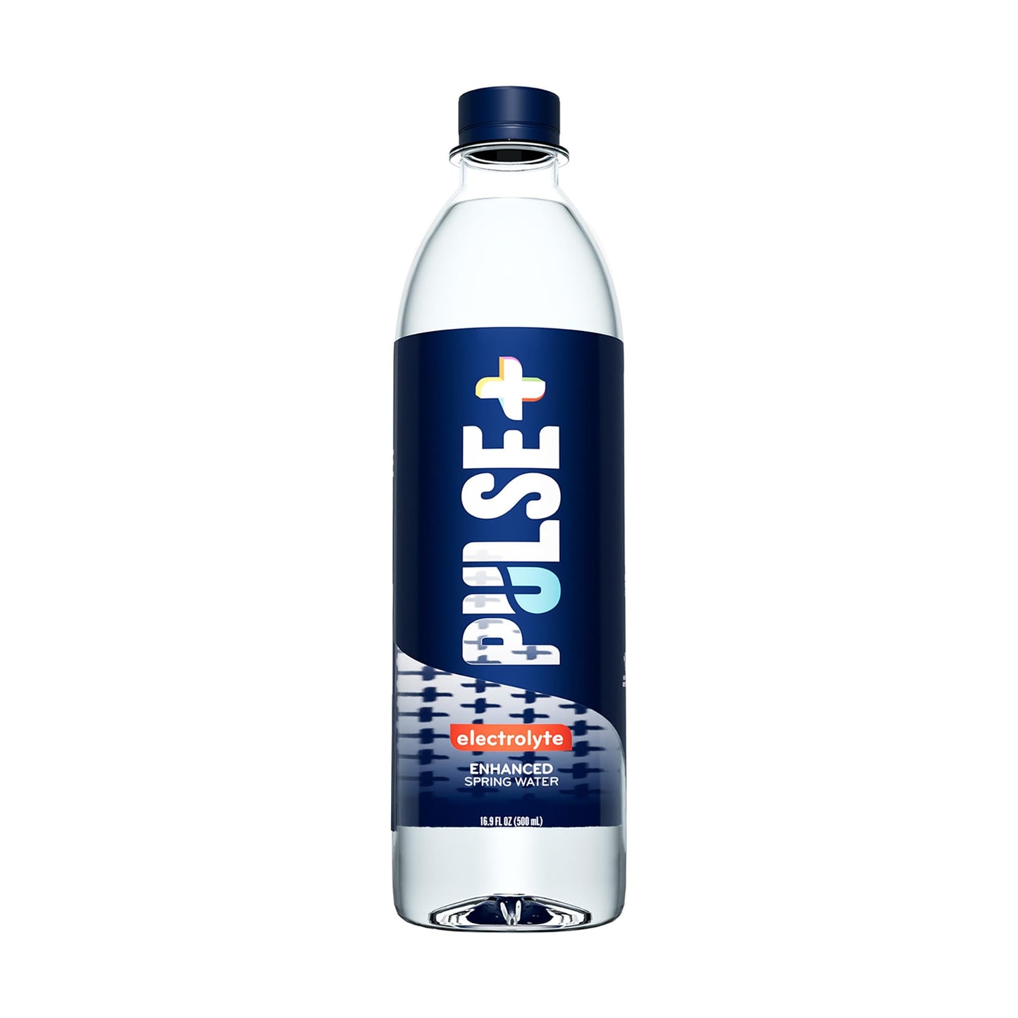 Pulse+ Electrolyte Water - Naturally Filtered Spring Water in 16.9-Ounce PET Plastic Bottles, Recyclable and BPA-Free - Case of 24