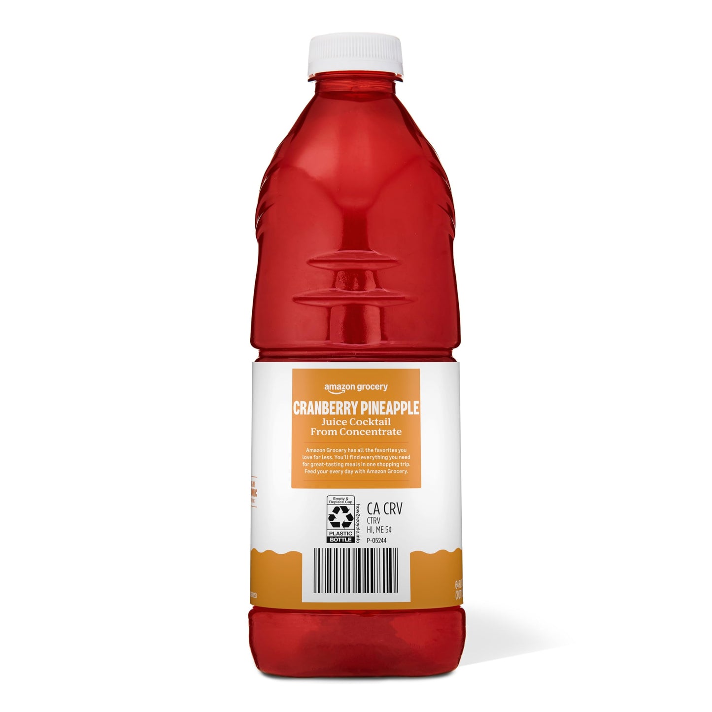 Amazon Grocery, Cranberry Pineapple Juice Cocktail, 64 Fl Oz
