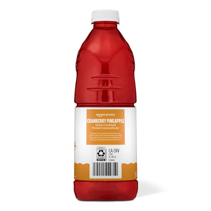 Amazon Grocery, Cranberry Pineapple Juice Cocktail, 64 Fl Oz