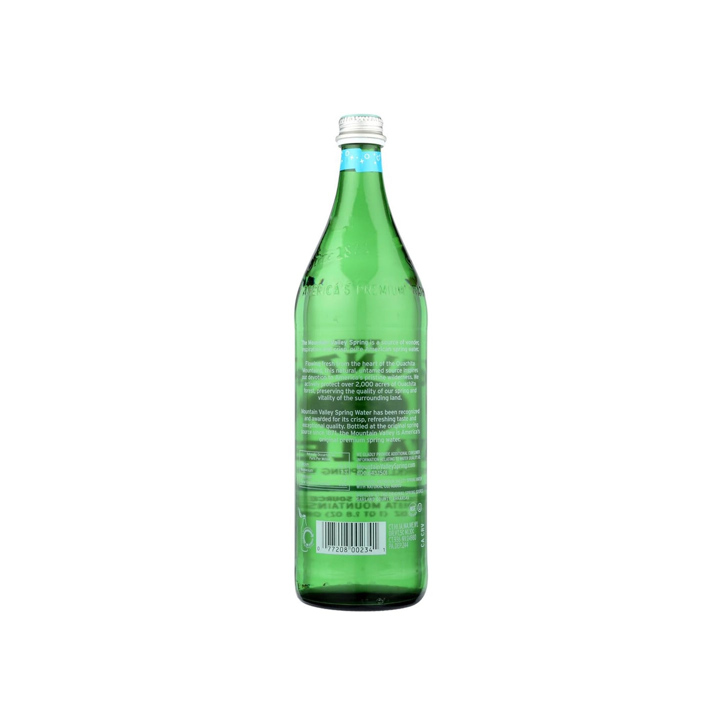 Mountain Valley Water, Water Sparkling Glass, 33.8 Fl Oz
