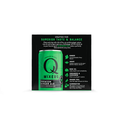 Q Mixers, Ginger Ale, 7.5 Fl Oz, 12 Pack