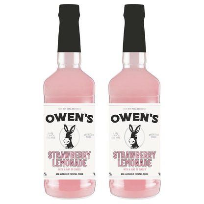 Owen’s Craft Mixers Live Nation Exclusive Strawberry Lemonade 2 Pack | Handcrafted in USA | Premium Ingredients | Vegan & Gluten-Free Soda Mocktail & Cocktail Mixer