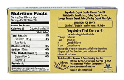 Vegetable Bouillon Cubes; Low Salt