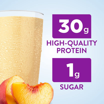 Ensure Max Protein Nutrition Shake with 30g of Protein, 1g of Sugar, High Protein Shake & Max Protein Nutrition Shake Liquid, with 30g of Protein, 1g of Sugar, Creamy Peach