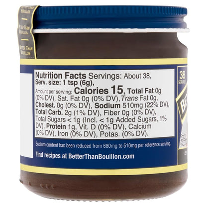 Better Than Bouillon Brand, Reduced Sodium Variety Pack with 1 Chicken Base, 1 Beef Base and 1 Vegetable Base, 8 Ounce Jars (Pack of 3)