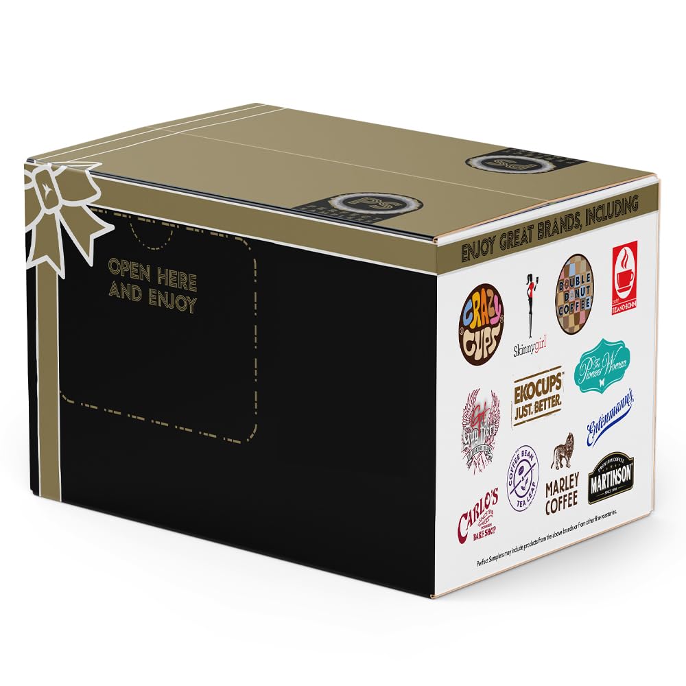 Perfect Samplers Hot Chocolate Pods, Hot Cocoa Single Serve Cups for Keurig K Cup Brewers, 40 Count