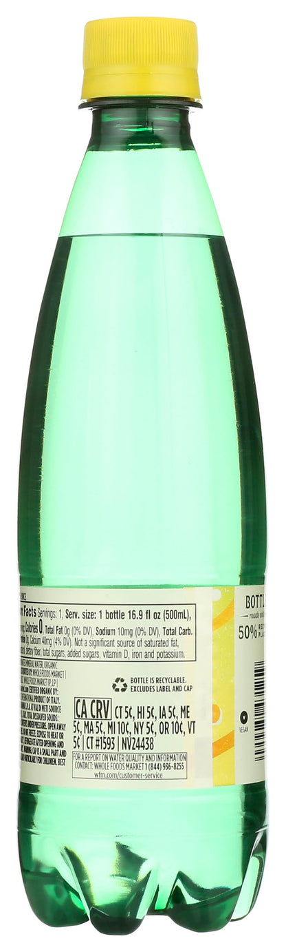 Whole Foods Market, Lemon Sparkling Mineral - unit, 500 ml