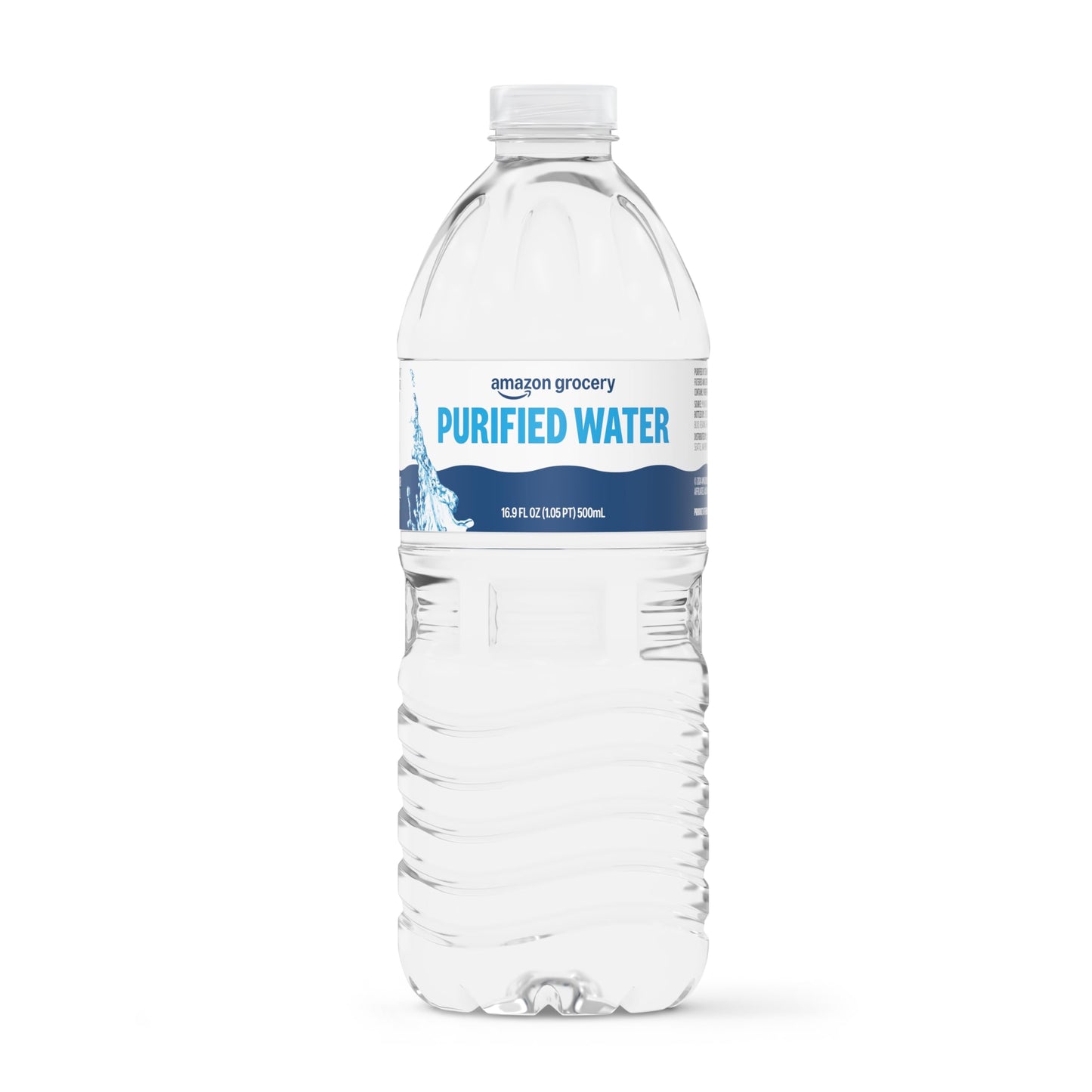 Amazon Grocery, Purified Water, 16.9 Fl Oz, Truckload of 19 Pallets of 84 Cases, 24 Bottles per Case (38,304 Ct)