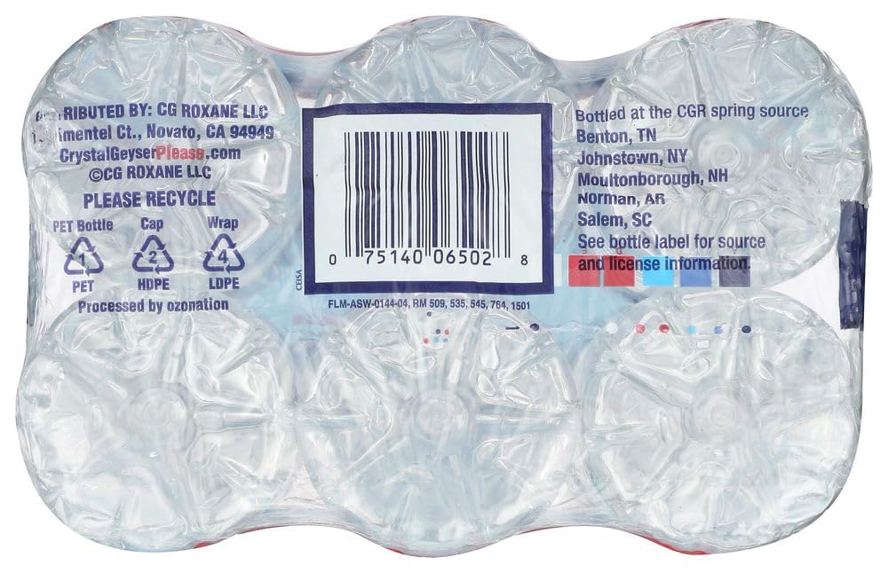 Crystal Geyser, Natural Alpine Spring Water, 16.9 Fl Oz (pack of 6)