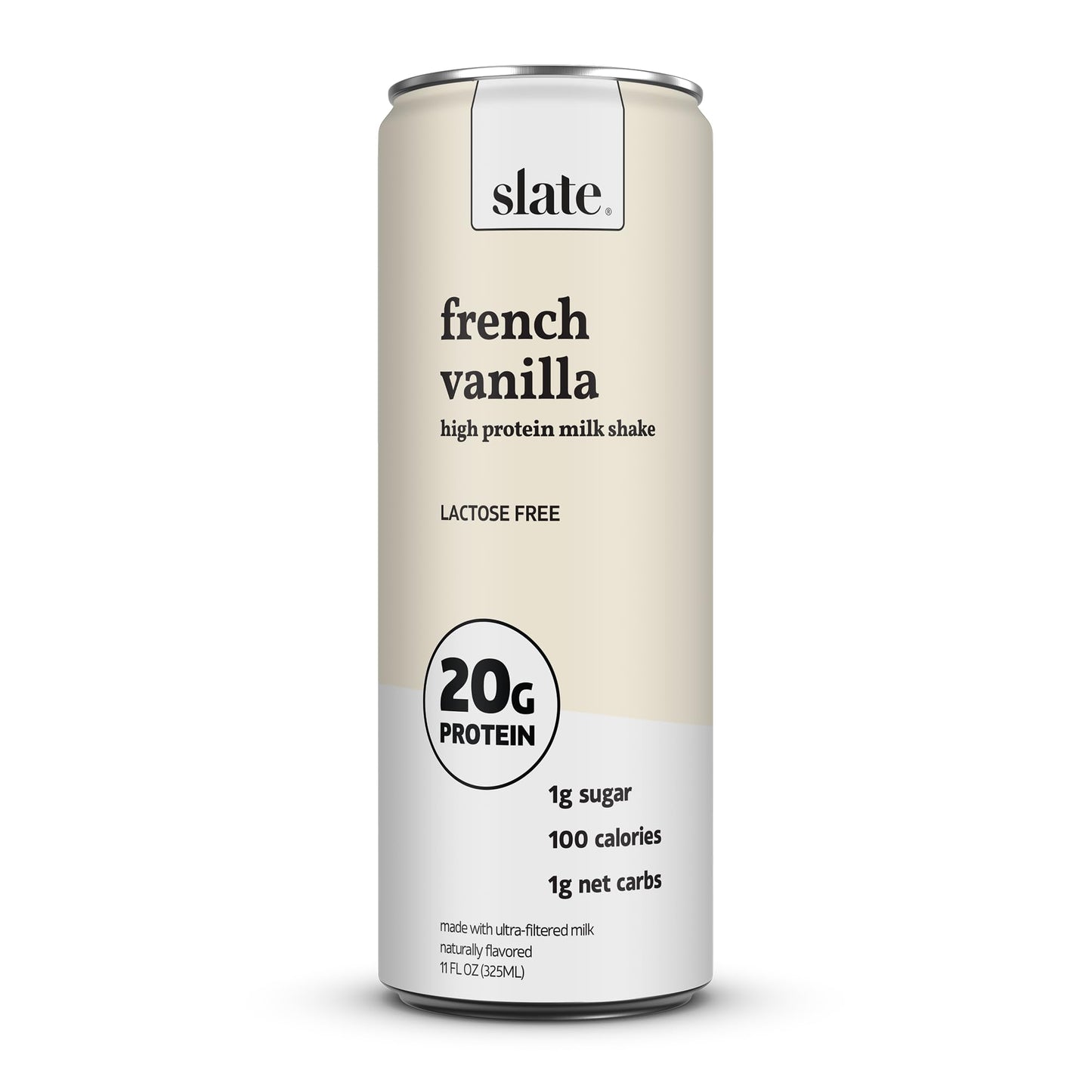 Slate Milk - High Protein Milk Shake - French Vanilla, 11 Fl Oz