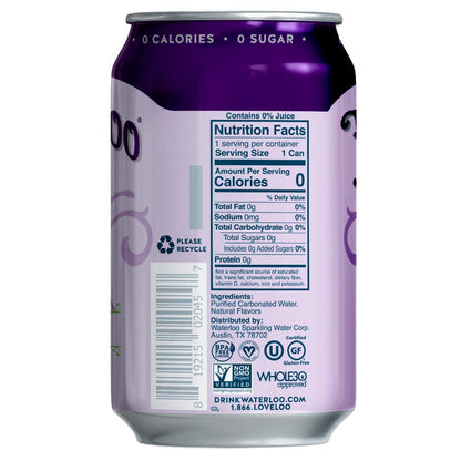 Waterloo Spark Grape 8pk +CRV