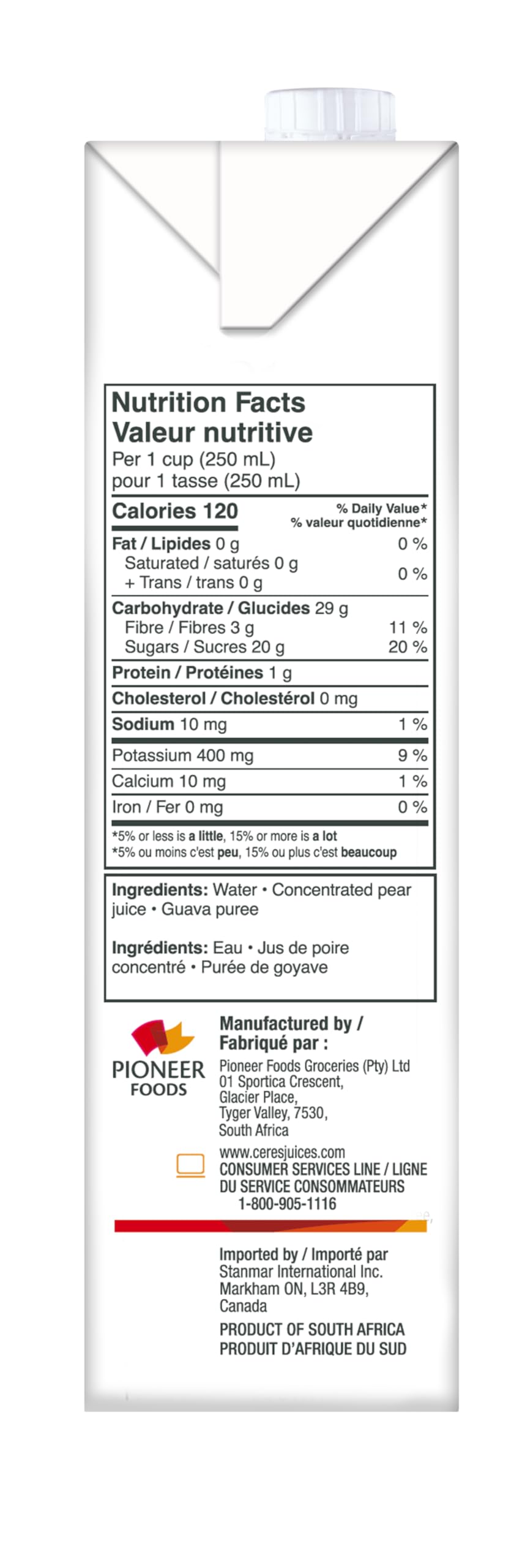 Ceres 100% All Natural Pure Fruit Juice Blend , Rich in Vitamin C, Guava 33.8 Fl Oz