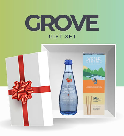 Clearly Canadian Sparkling Water – Water Sparkling Wild Cherry (11oz) Bundle with Straw Paper (50pc) for Refreshing Flavored Hydration and Convenient On-the-Go Sipping – Gift Set (2 Items)