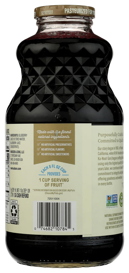 R.W. Knudsen Just Blueberry Juice, 32 fl oz (Pack of 1)