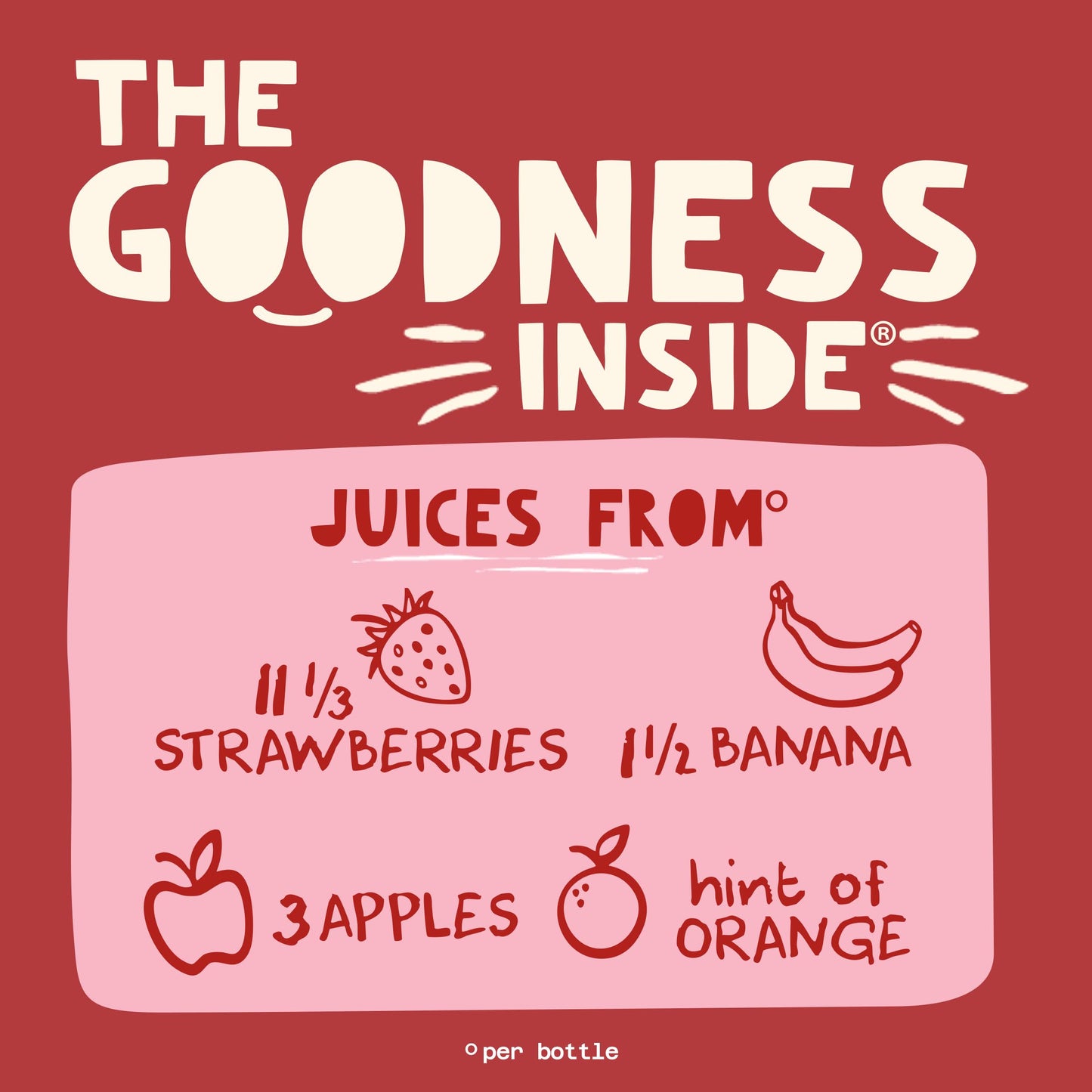 Naked Boosted Smoothie Strawberry Banana Machine, 15.2 fl oz Bottle - Real Fruit Juice Smoothie with Fiber, Excellent Source of Vitamin C and Vitamin E for Immune Support