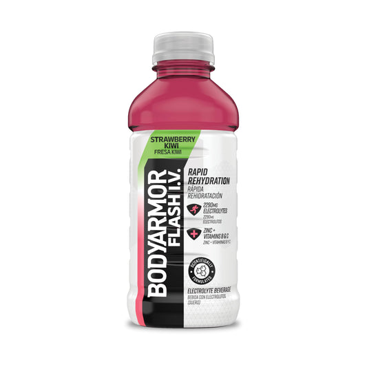 BODYARMOR Flash IV Strawberry Kiwi Electrolyte Beverage, 20 Fl Oz