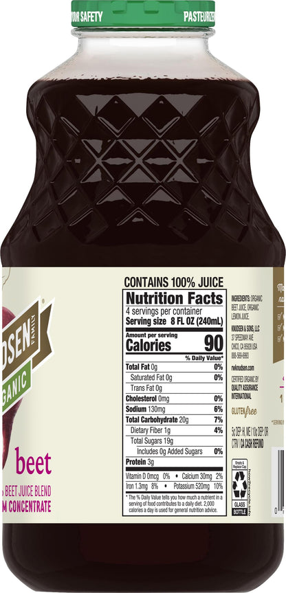 R.W. Knudsen Organic Beet Juice, 32 fl oz (Pack of 1)