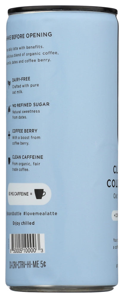 Pop And Bottle, Latte Oat Milk Classic Antioxidants, 8 Fl Oz