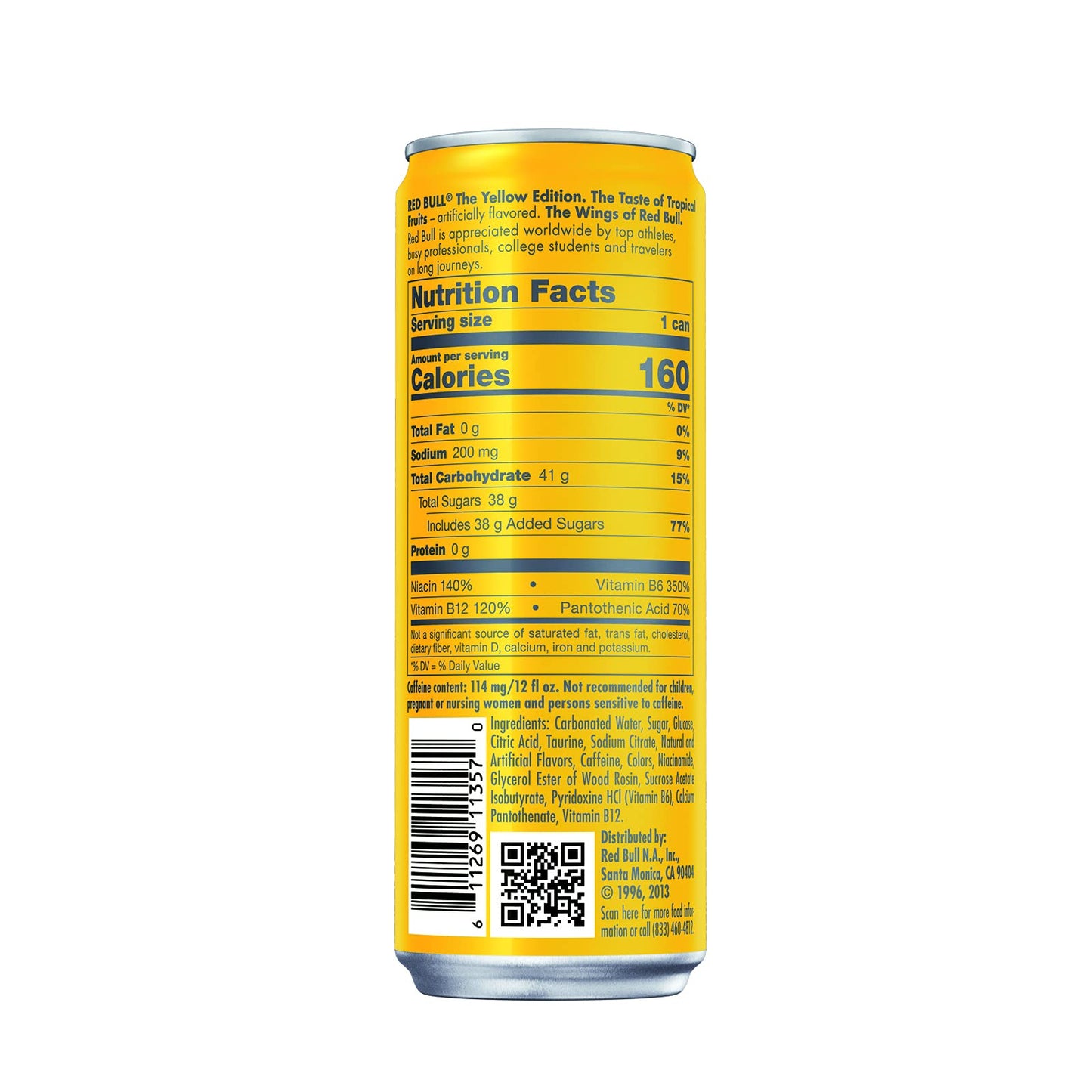 Red Bull Yellow Edition Energy Drink, 12 fl oz (RB203753)