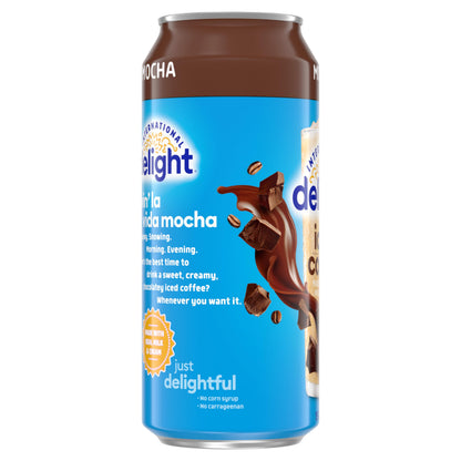 International Delight Iced Coffee, Mocha, Grab and Go Coffee Drinks Made with Real Milk and Cream, 15 FL OZ Can, 12 Count