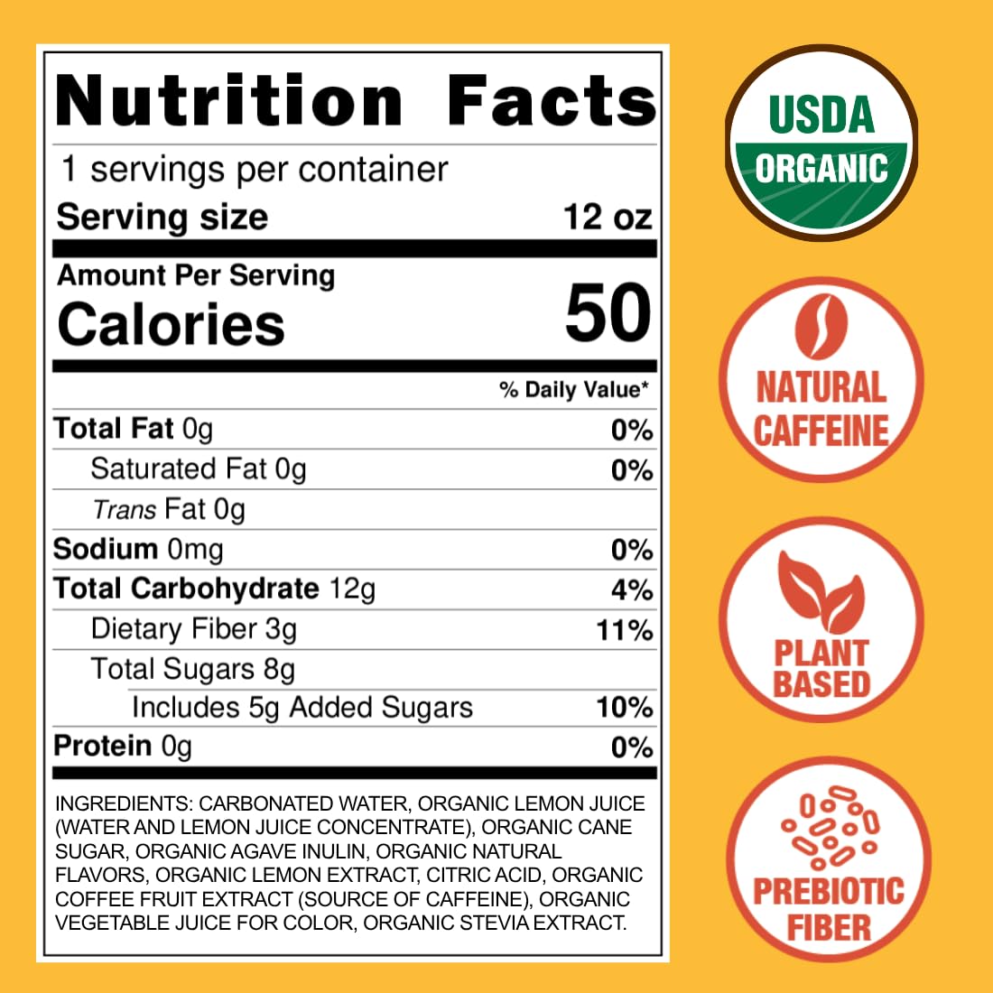 Frujava Organic Energy Drink Variety Pack, Cherry Lime & Strawberry Lemonade, 80mg Natural Caffeine, 3g Prebiotic Fiber, 12oz Can, Powered by Coffee Fruit, Organic, Low Calorie, Adventure Energy (Pack of 12)