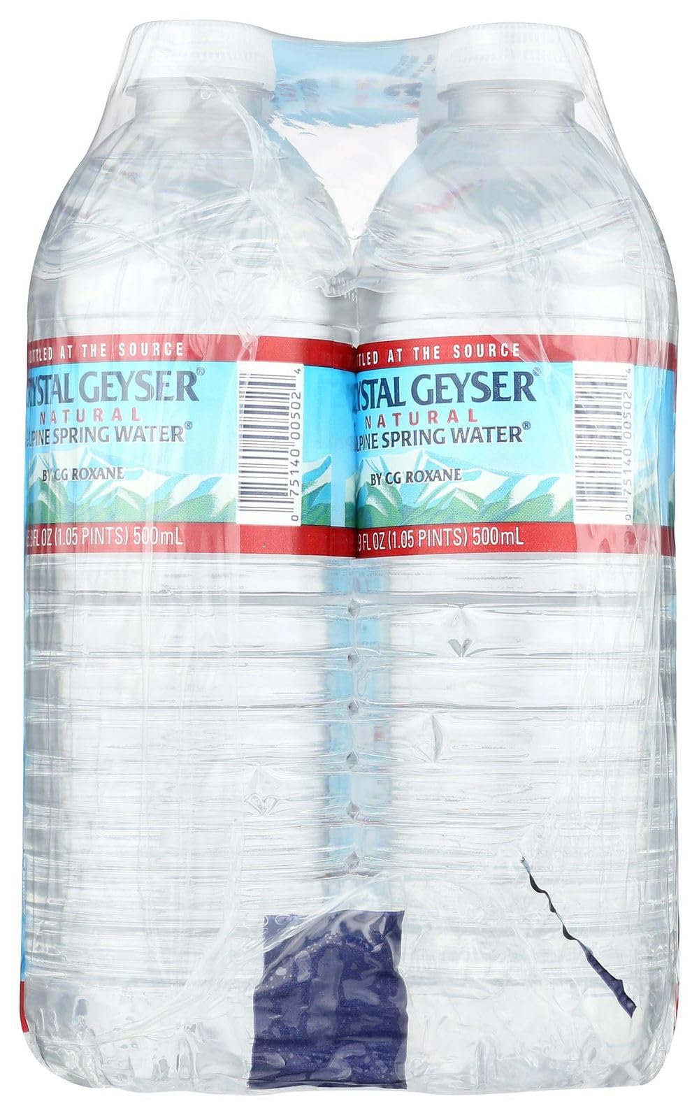 Crystal Geyser, Natural Alpine Spring Water, 16.9 Fl Oz (pack of 6)