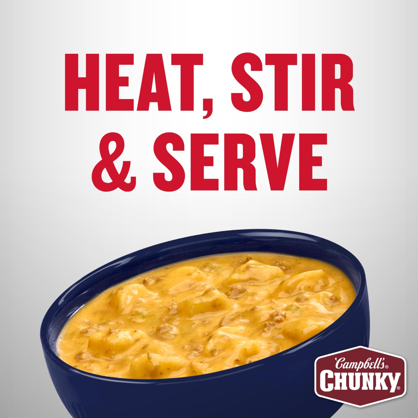Campbell’s Chunky x Pabst Blue Ribbon Beer Cheese with Potatoes & Chorizo Soup, 18.8 oz Can (Pack of 12)