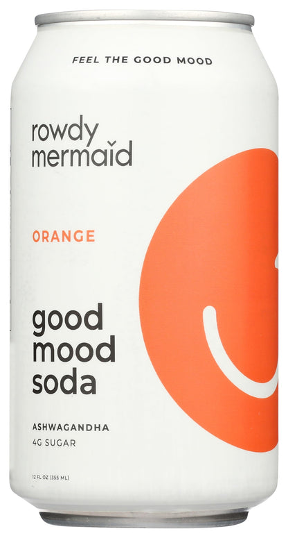 Rowdy Good, Mood Orange Soda, 12 Ounce