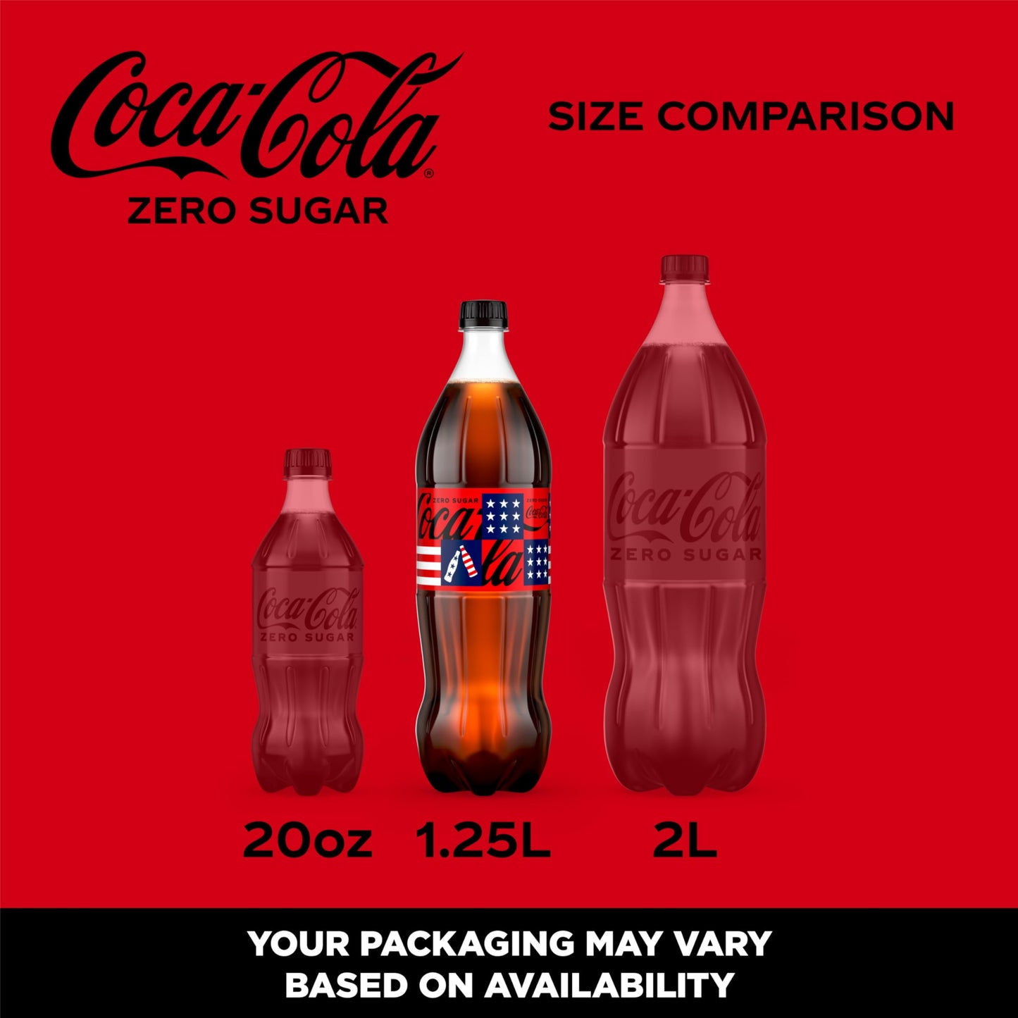 Coke Zero Sugar Diet Soda Soft Drink, 1.25 Liter Bottle