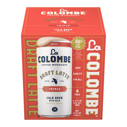 La Colombe, Latte Draft Triple, 9 Fl Oz, 4 Pack