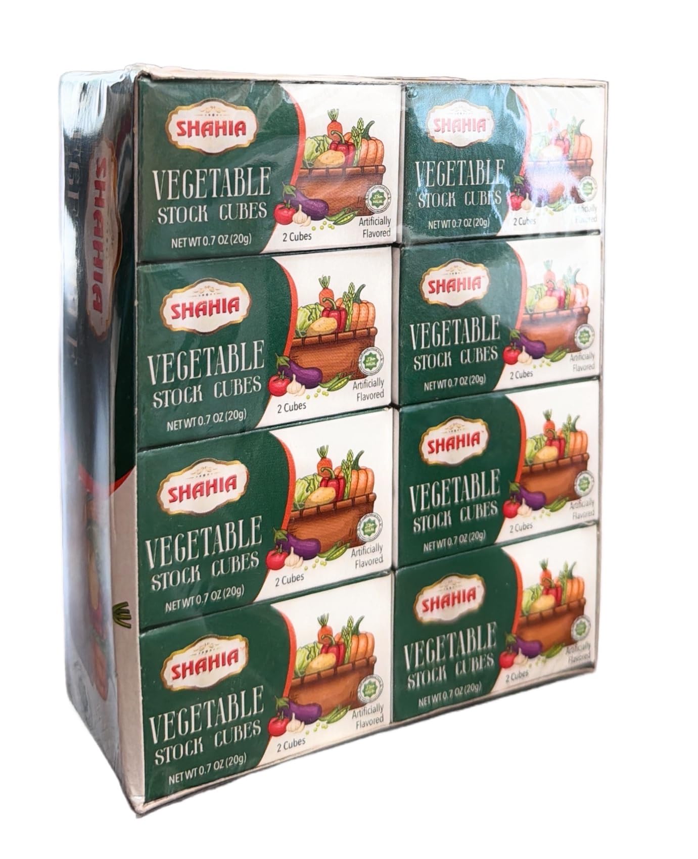 Shahia's-Halal Vegetable Stock Cubes, 24 count (Pack of 1)