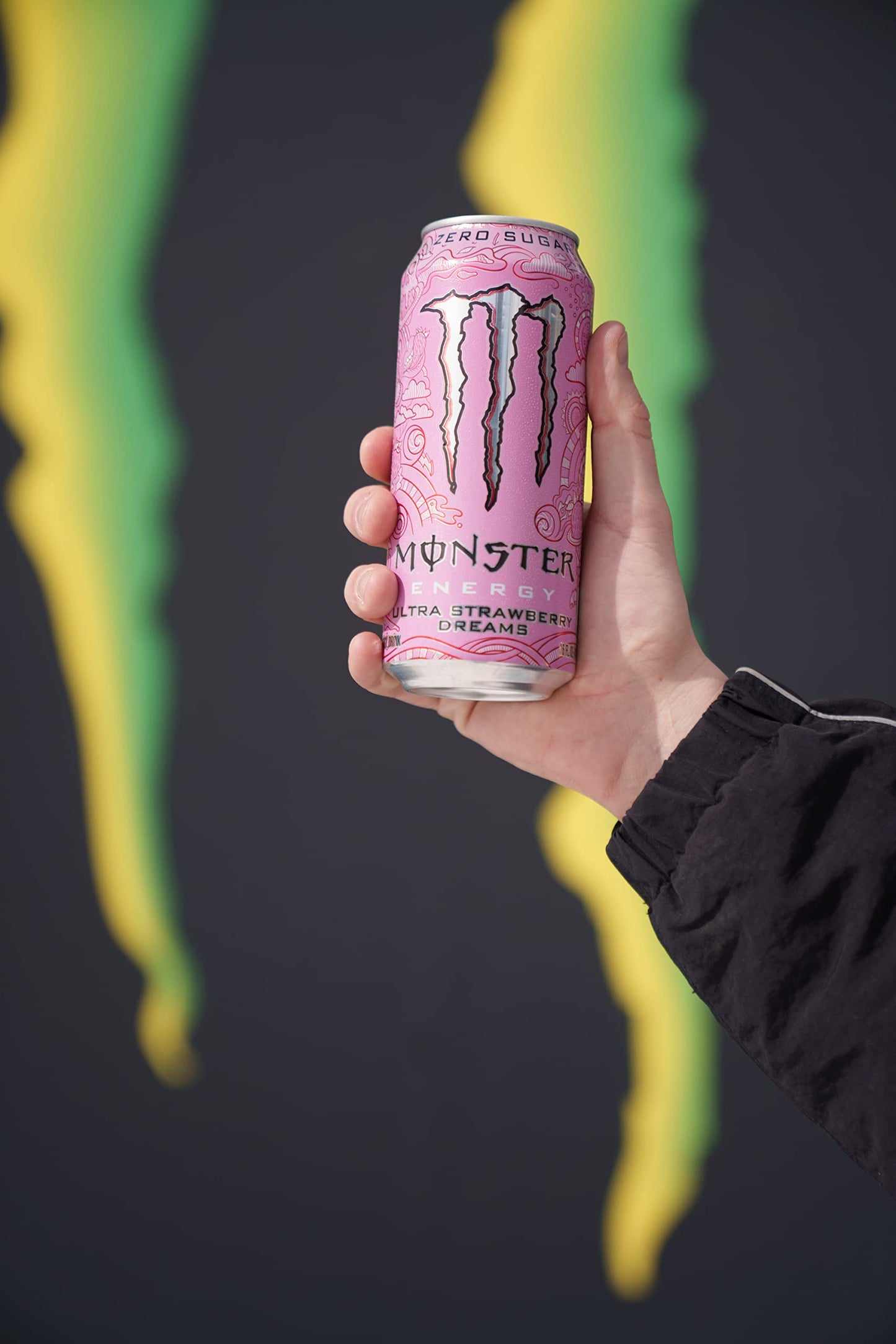 Monster Energy Ultra Strawberry Dreams, Sugar Free Energy Drink, 16 Ounce | Pack of 15