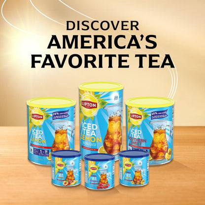 Lipton Diet Raspberry Iced Tea Mix – 10 Quarts Each– Z ero Sugar, Caffeinated Powder Drink Mix