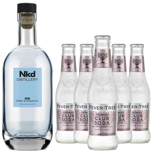 Nkd Distillery Gin Alternative Premium Non-Alcoholic Spirit - Zero Alcohol - With Fever Tree Elderflower
