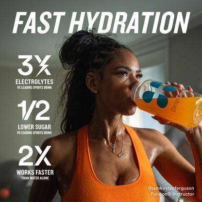 DripDrop Hydration 32-Pack Juicy Grape, Fruit Punch, Strawberry Lemonade, Cherry and 16-Pack Tropical Mango, Açaí, Passion Fruit, Pineapple Coconut Electrolyte Drink Mix Variety Packs