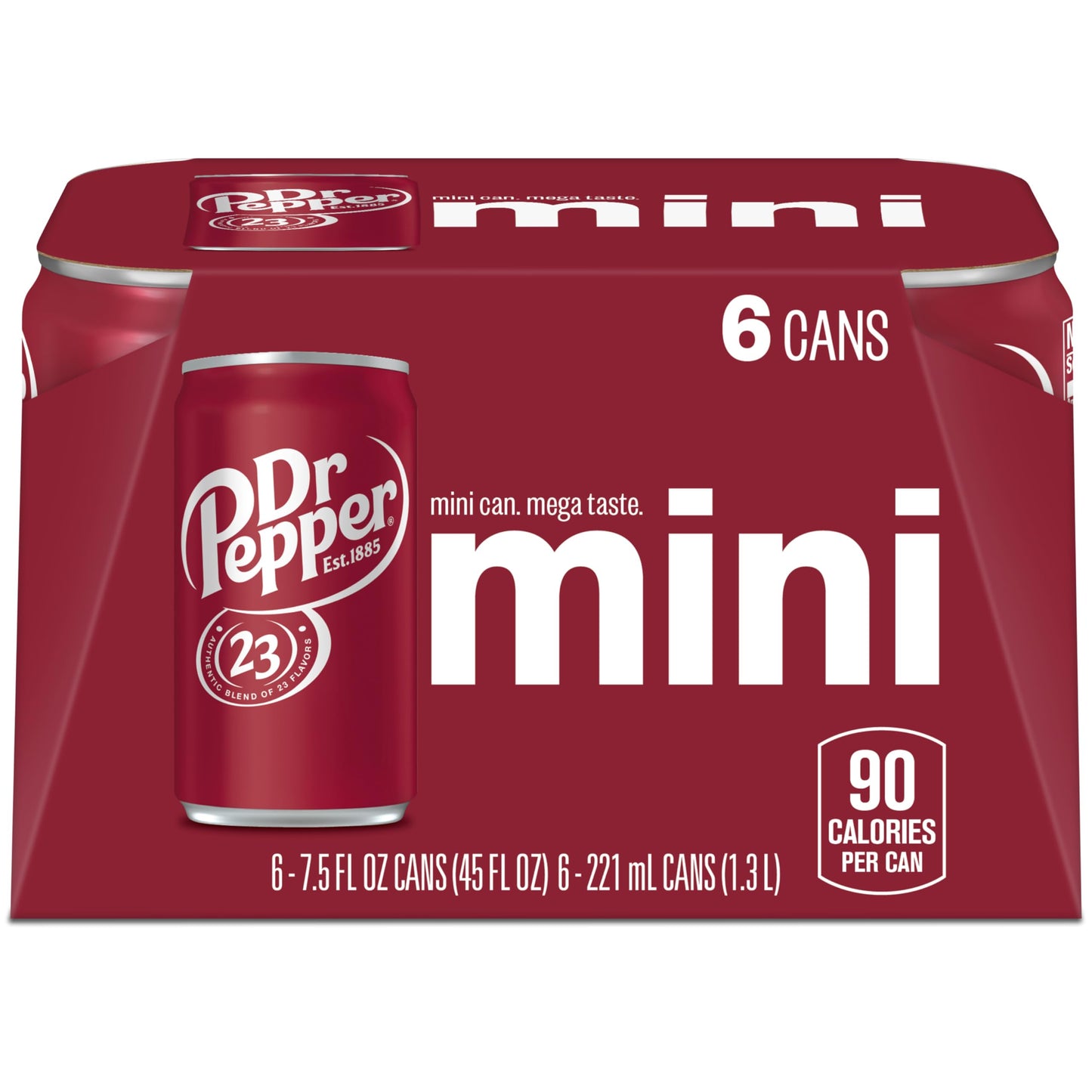 DR PEPPER - MINI CANS, 7.5 OZ, 6 PK