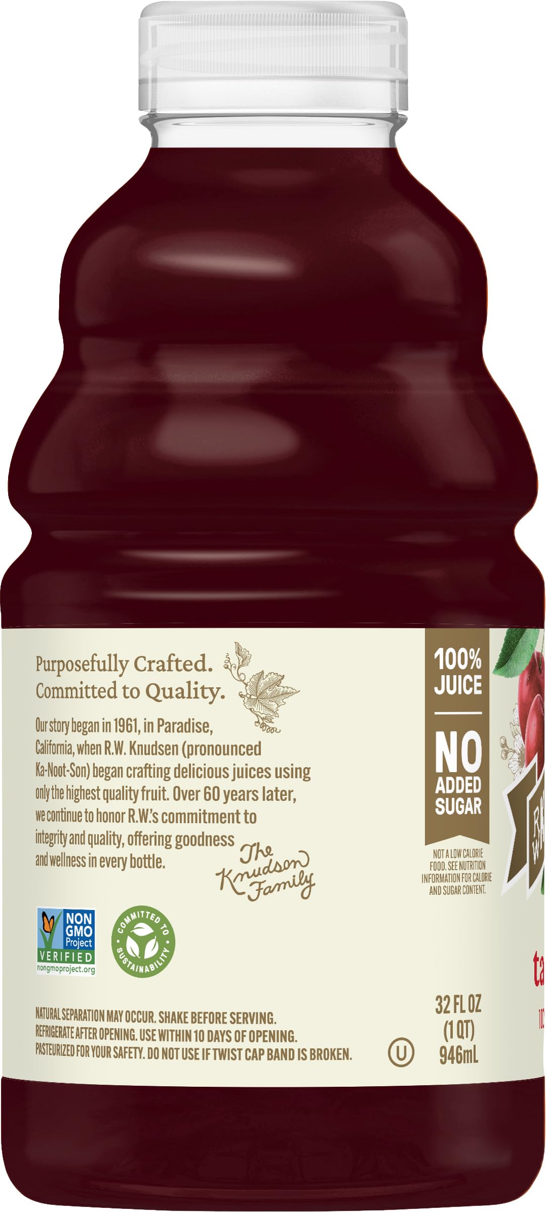 R.W. Knudsen Just Tart Cherry Juice, 32 fl oz (Pack of 1)