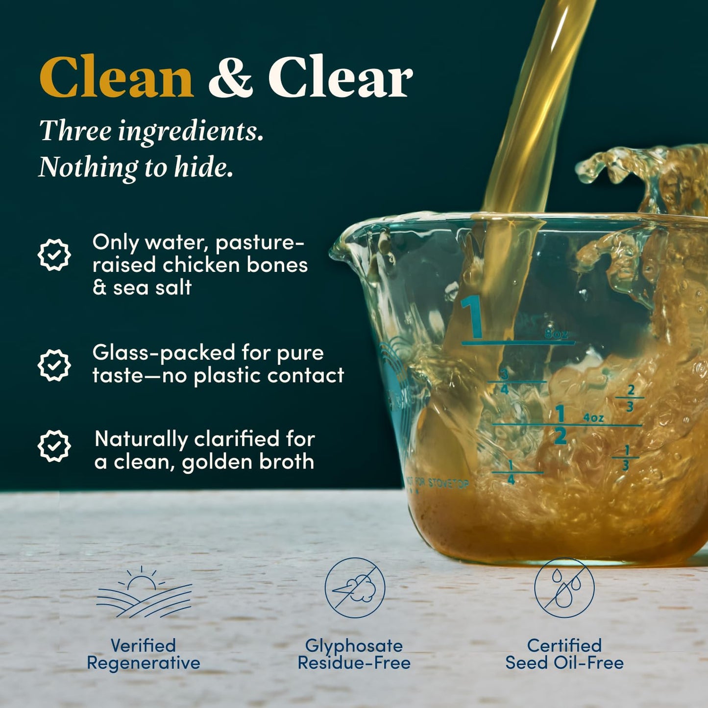 FOND Regenerative Pasture-Raised Chicken Bone Broth – Slow-Simmered Chicken Broth for Rich Flavor, Nutrient-Dense, Artisan Quality – 4 Different Flavors, Variety Pack – 14 oz (4-Pack)