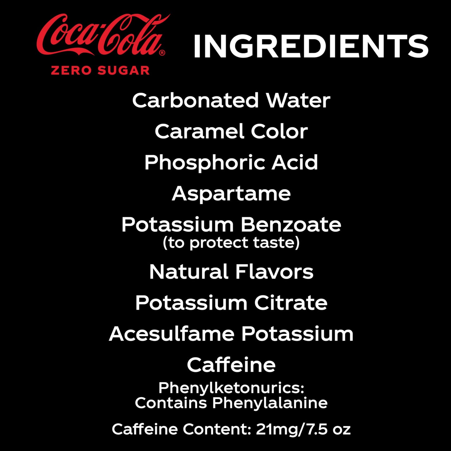 Coke Zero Sugar Mini-Can 7.5 fl oz, 6 Pack (Package May Vary)