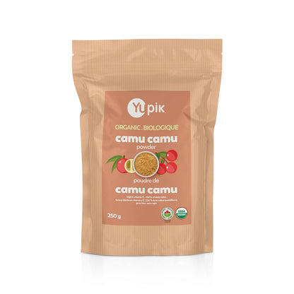 Yupik Organic Camu Camu Powder 8.8 oz, USDA Certified, Non-GMO, Vegan, Gluten-Free, Kosher, Tangy & Fruity Superfood, Perfect for Juices, Smoothies & Yogurt
