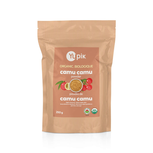 Yupik Organic Camu Camu Powder 8.8 oz, USDA Certified, Non-GMO, Vegan, Gluten-Free, Kosher, Tangy & Fruity Superfood, Perfect for Juices, Smoothies & Yogurt
