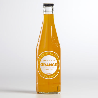 Boylan Soda, Orange, 12 fl oz (24 Glass Bottles)