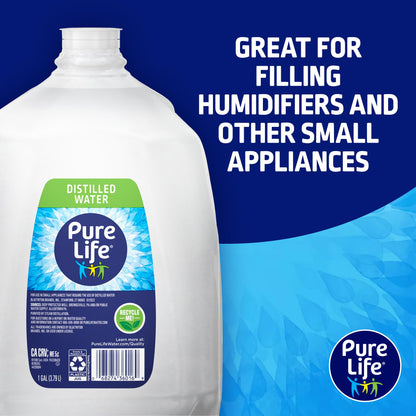 Pure Life, Water Distilled, 128 Fl Oz