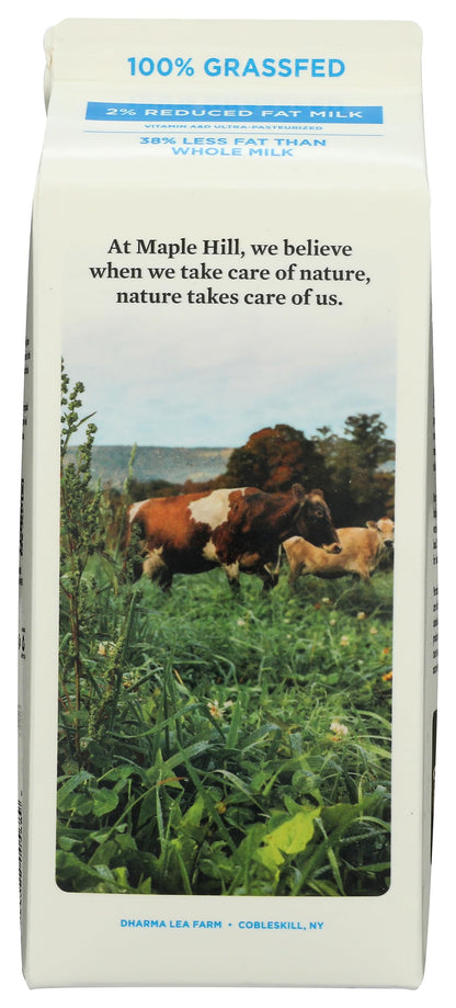 MAPLE HILL CREAMERY Organic 2% Reduced Fat Milk, 64 FZ