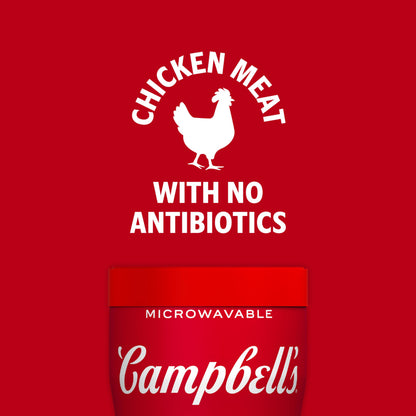 Campbell's Sipping Soup, Chicken & Mini Round Noodle Soup, 10.75 Oz Microwavable Cup