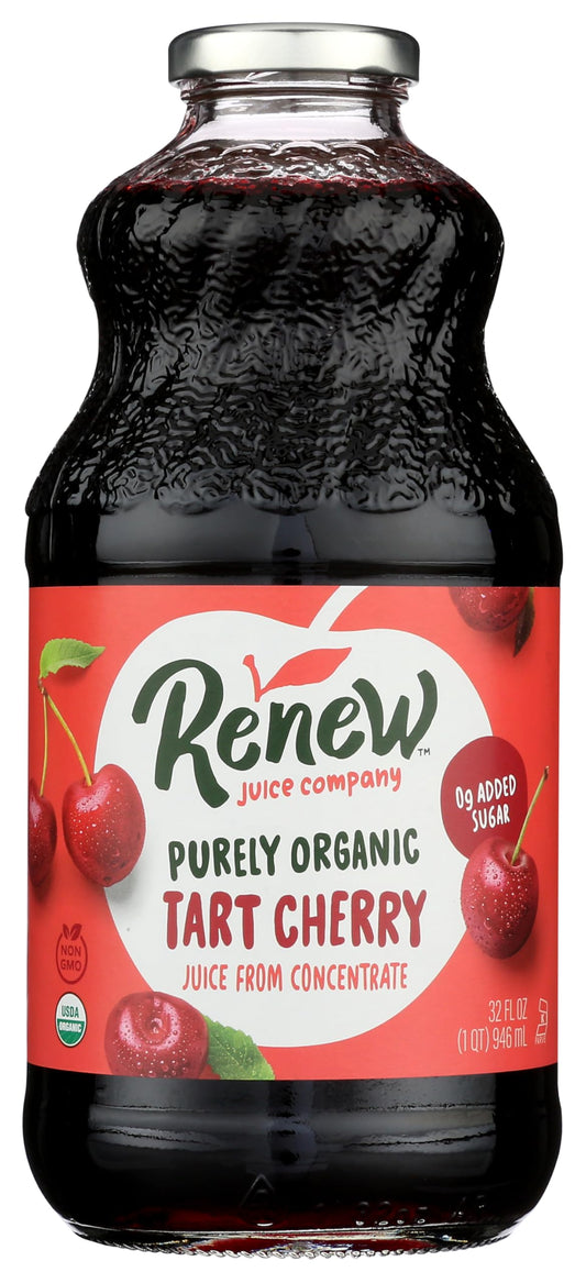 Renew Juice Company, Organic Tart Cherry Juice, 32 Fl Oz