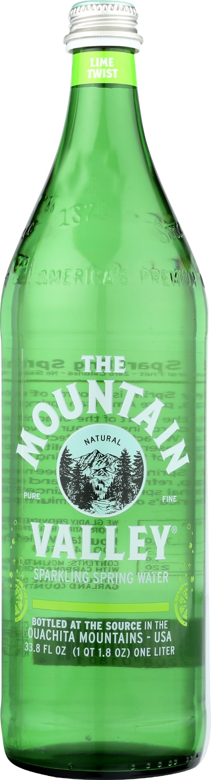 MOUNTAIN VALLEY WATER Sparkling Water Lime, 33.8 FZ